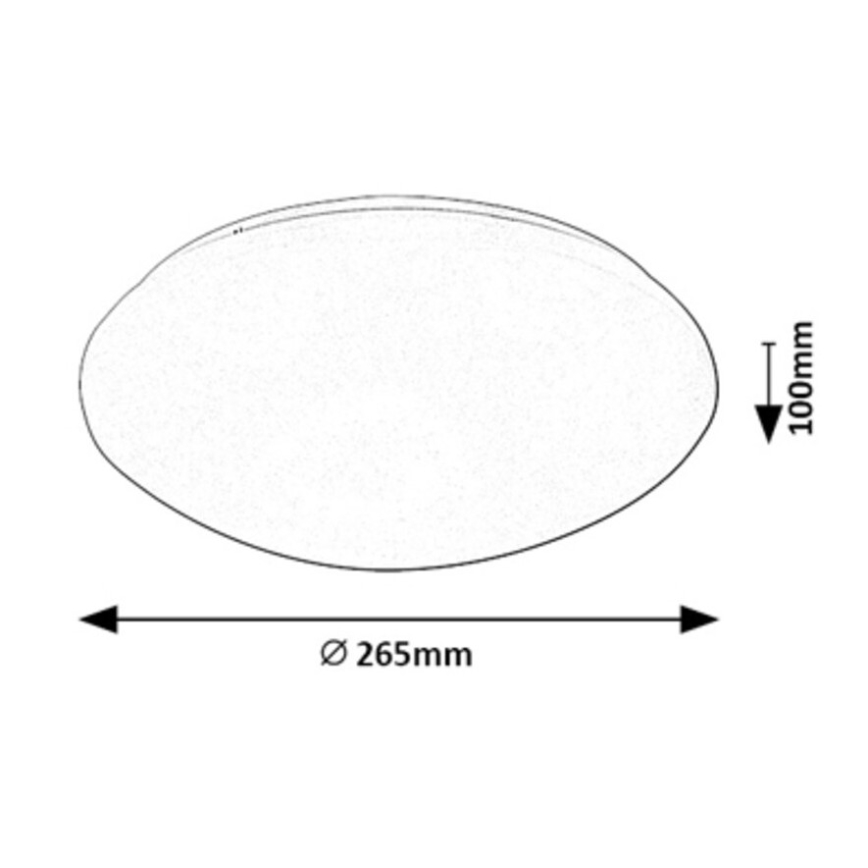 Rabalux - LED Griestu lampa ar sensoru LED/12W/230V IP44 4000K