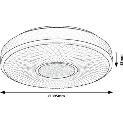 Rabalux - LED Griestu lampa LED/24W/230V 4000K d. 39 cm