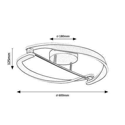 Rabalux - LED griestu gaismeklis LED/40W/230V 3000K Ø 60 cm