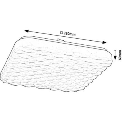 Rabalux - LED Griestu lampa LED/24W/230V 4000K 33x33 cm