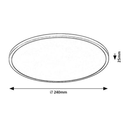 Rabalux - LED Aptumšojama griestu lampa LED/15W/230V 3000K 24 cm