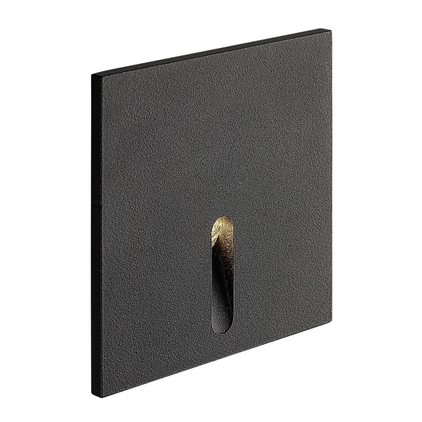 Rabalux - LED Āra kāpņu telpas apgaismojums LED/3W/230V IP54 3000K melna