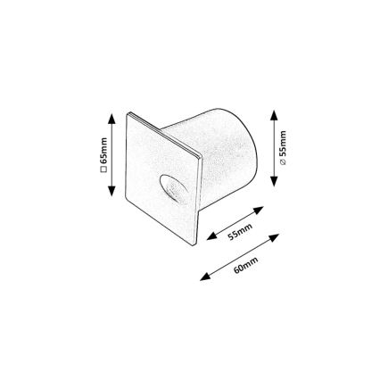 Rabalux - LED Āra kāpņu telpas apgaismojums LED/3W/230V IP54 3000K balta
