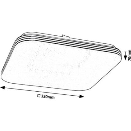 Rabalux - LED Griestu lampa LED/18W/230V 4000K 33x33 cm