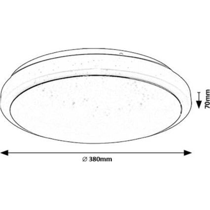 Rabalux - LED Griestu lampa LED/24W/230V 3000K d. 38 cm