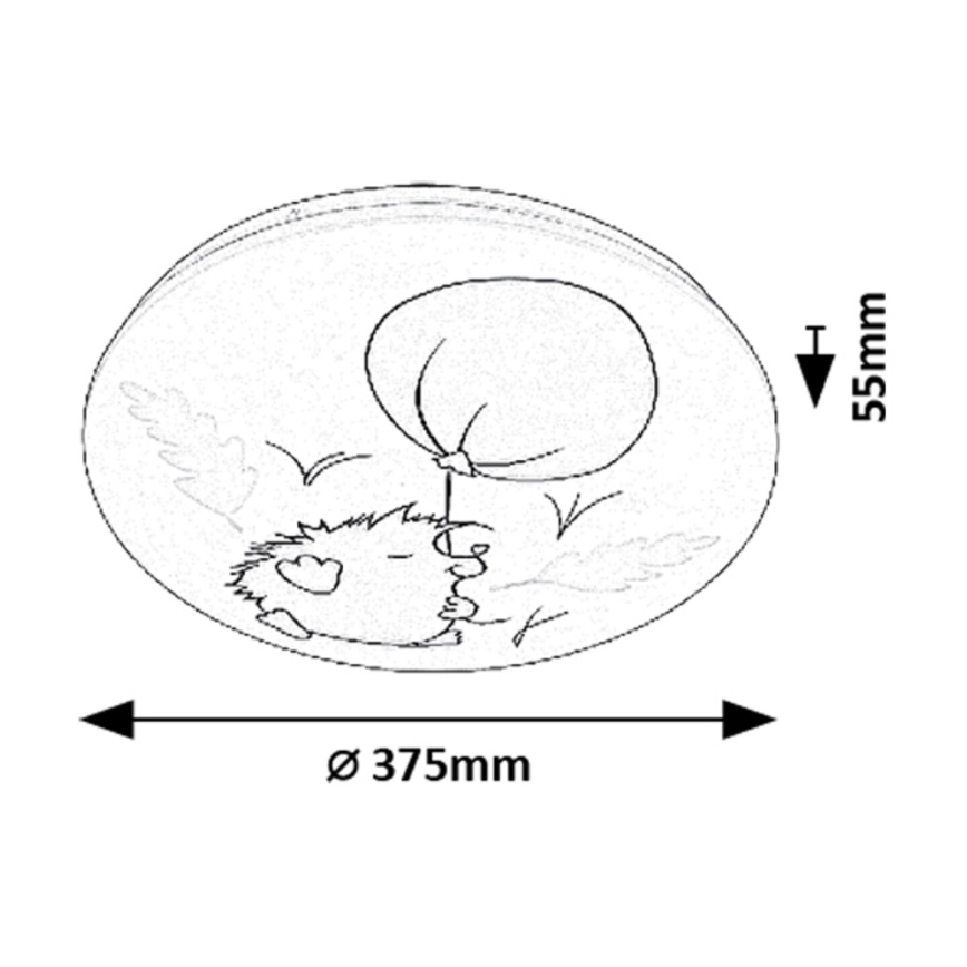 Rabalux - LED bērnu griestu lampa LED/24W/230V 3000K Ø 37,5 cm