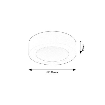 Rabalux - LED Griestu lampa LED/7W/230V 4000K d. 12 cm balta