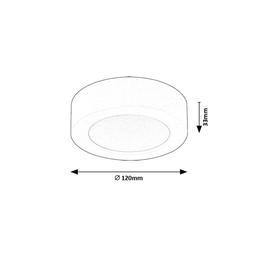 Rabalux - LED Griestu lampa LED/7W/230V 4000K d. 12 cm balta