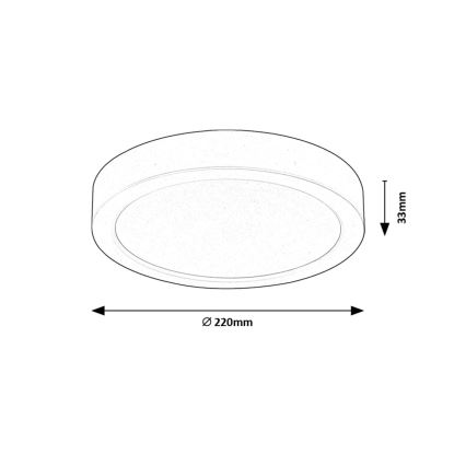 Rabalux - LED Griestu lampa LED/24W/230V 4000K d. 22 cm balta