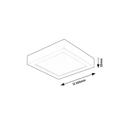 Rabalux - LED Griestu lampa LED/15W/230V 3000K 16x16 cm balta