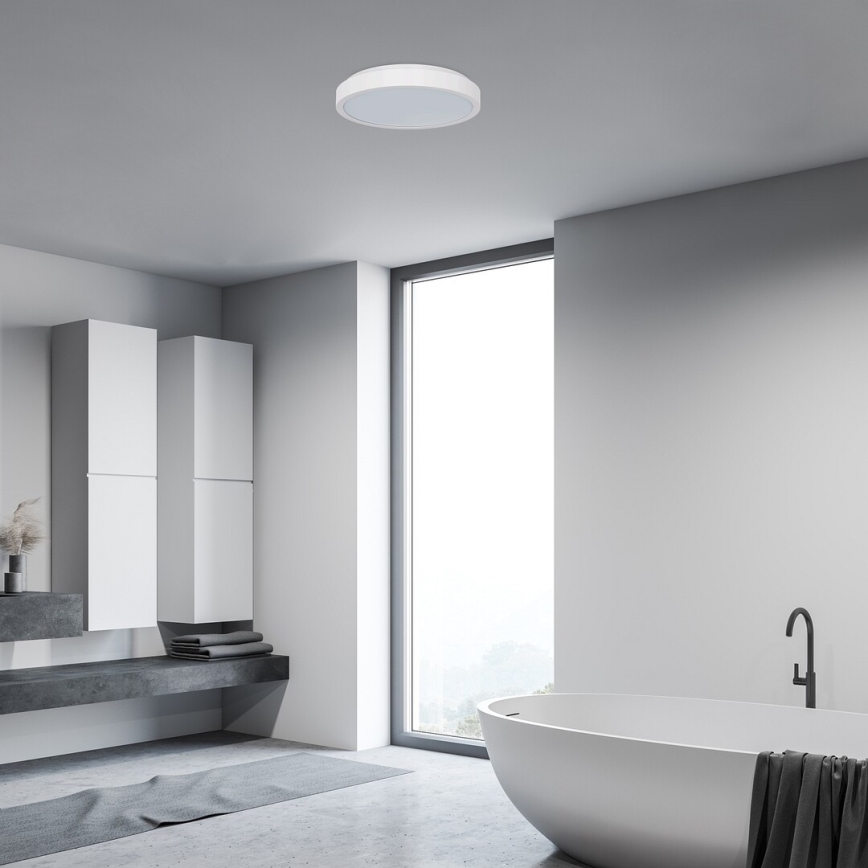 Rabalux - LED Vannas istabas griestu lampa LED/18W/230V IP44 4000K d. 25 cm balta