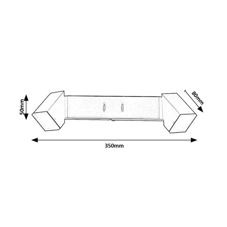 Rabalux - LED Sienas lampa 2xLED/4W/230V 3000K