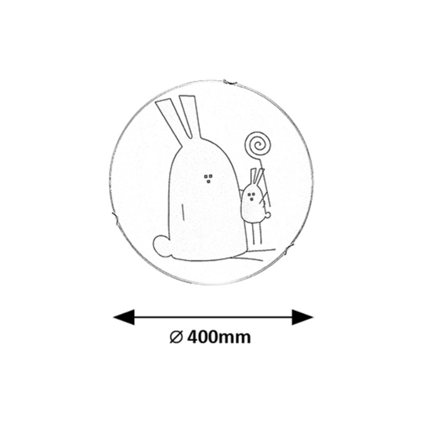 Rabalux - Bērnu griestu lampa 2xE27/60W/230V Ø 40 cm