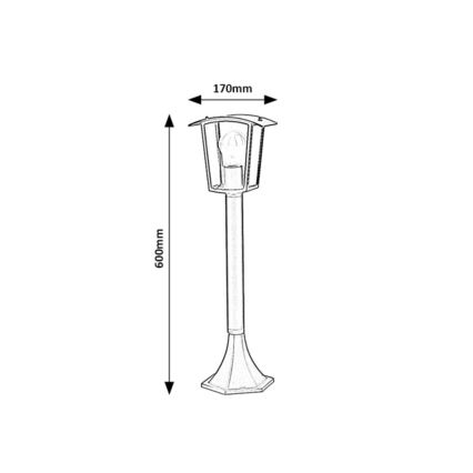 Rabalux - Āra lampa 1xE27/15W/230V IP44