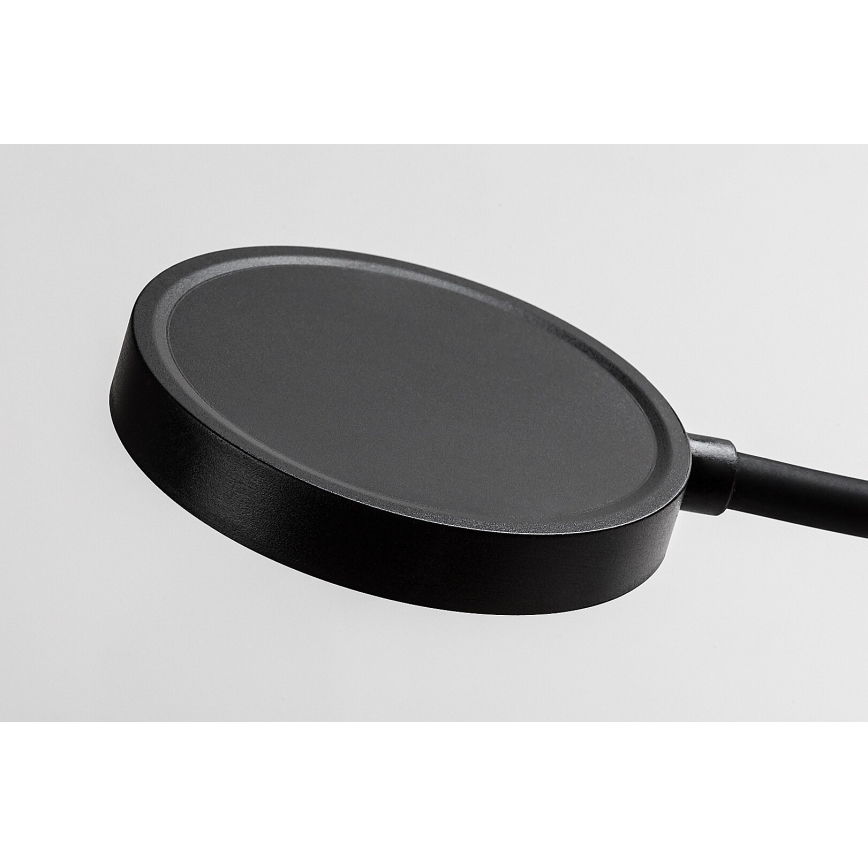 Rabalux - LED sienas lampa ar regulējamu spilgtumu LED/4W/230V ar USB portu kontaktligzdai 3000/4000/6000K melna