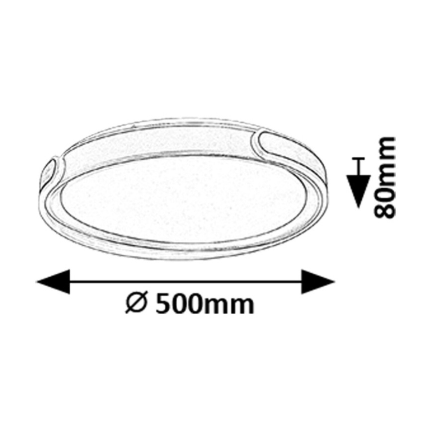 Rabalux - LED Aptumšojama griestu lampa LED/48W/230V 3000-6500K + tālvadības pults