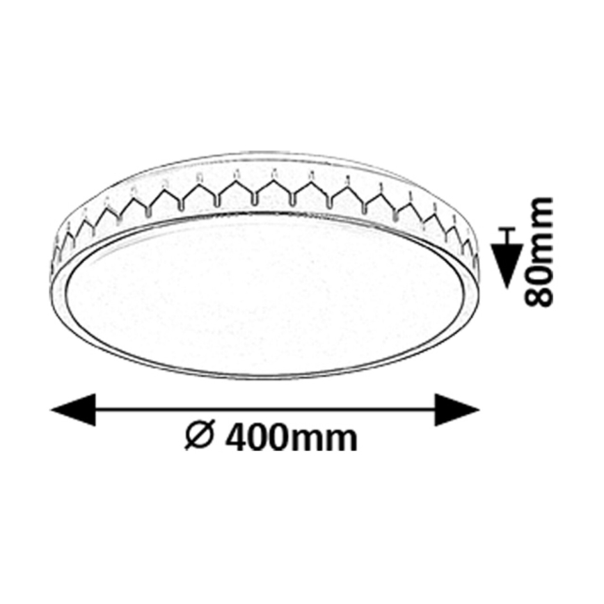 Rabalux - LED Aptumšojama griestu lampa LED/24W/230V 3000-6500K + tālvadības pults