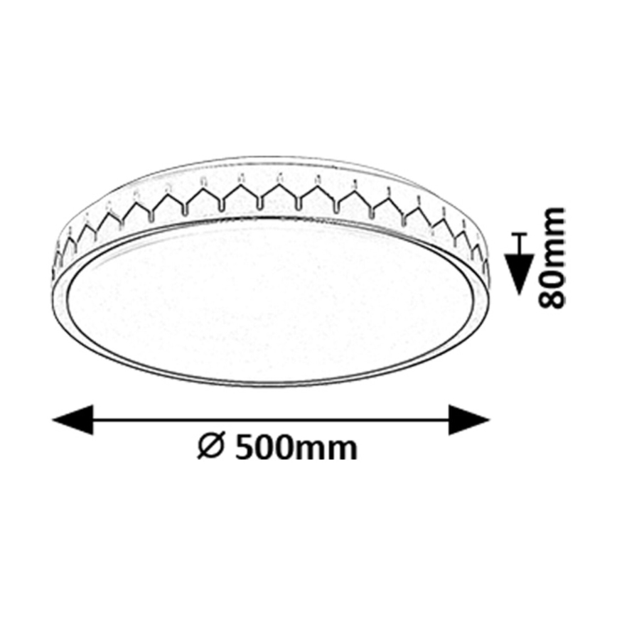 Rabalux - LED Aptumšojama griestu lampa LED/48W/230V 3000-6500K + tālvadības pults