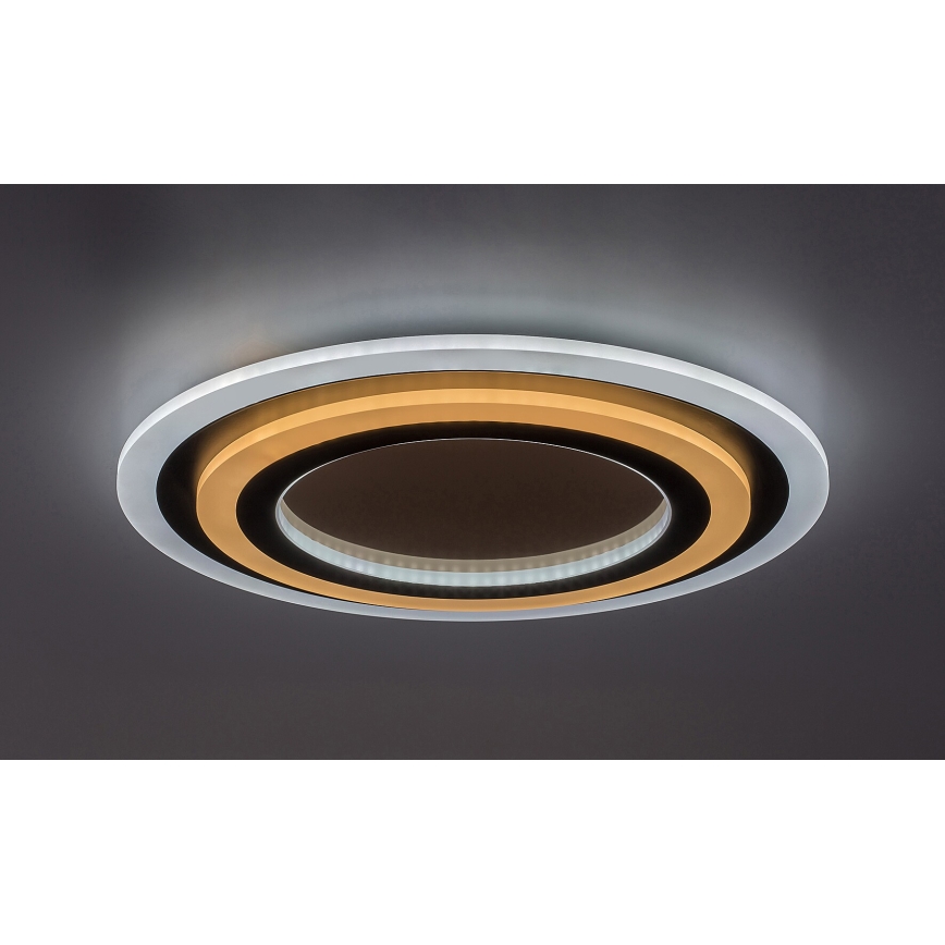 Rabalux - LED Aptumšojama griestu lampa LED/56W/230V 3000/4000/6000K matēts hroms/melna + tālvadības pults