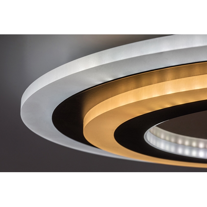 Rabalux - LED Aptumšojama griestu lampa LED/56W/230V 3000/4000/6000K matēts hroms/melna + tālvadības pults
