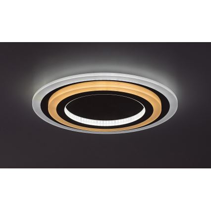Rabalux - LED Aptumšojama griestu lampa LED/56W/230V 3000/4000/6000K matēts hroms + tālvadības pults