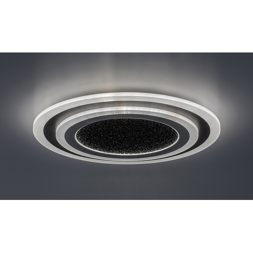Rabalux - LED Aptumšojama griestu lampa LED/56W/230V 3000/4000/6000K melna + tālvadības pults