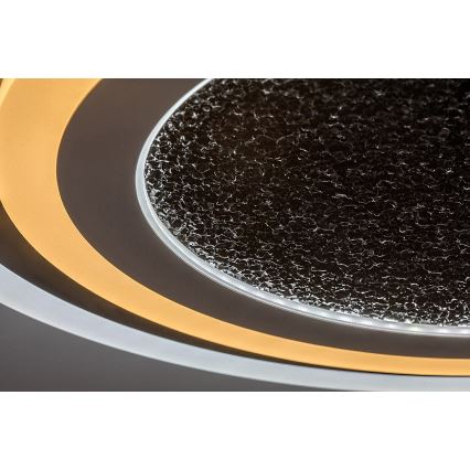 Rabalux - LED griestu lampa ar regulējamu spilgtumu LED/56W/230V 3000/4000/6000K melna + ar tālvadības pulti Ø 45 cm