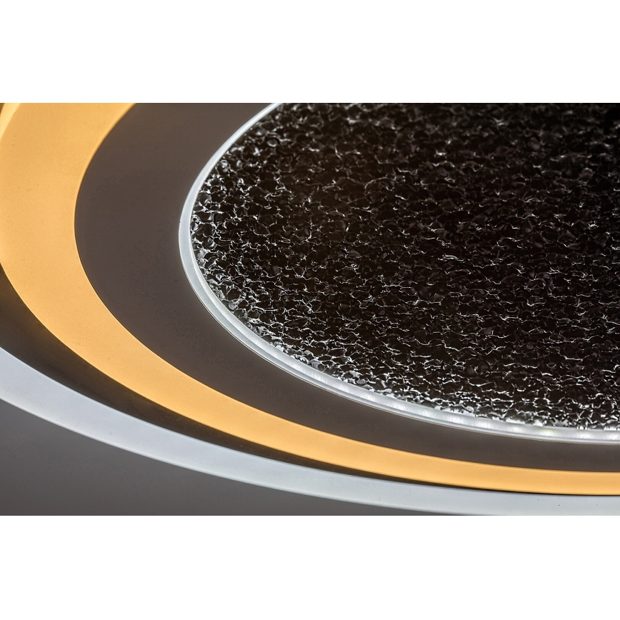 Rabalux - LED griestu lampa ar regulējamu spilgtumu LED/56W/230V 3000/4000/6000K melna + ar tālvadības pulti Ø 45 cm