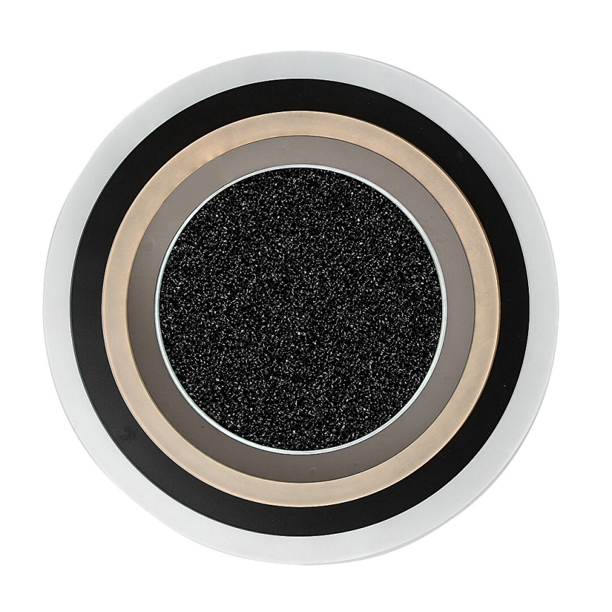 Rabalux - LED griestu lampa ar regulējamu spilgtumu LED/56W/230V 3000/4000/6000K melna + ar tālvadības pulti Ø 45 cm