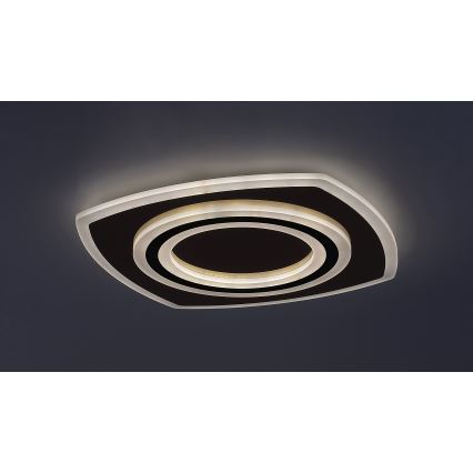 Rabalux - LED Aptumšojama griestu lampa LED/60W/230V 3000/4000/6000K matēts hroms/melna + tālvadības pults