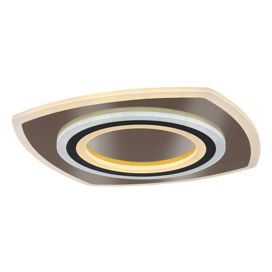 Rabalux - LED Aptumšojama griestu lampa LED/60W/230V 3000/4000/6000K matēts hroms/melna + tālvadības pults