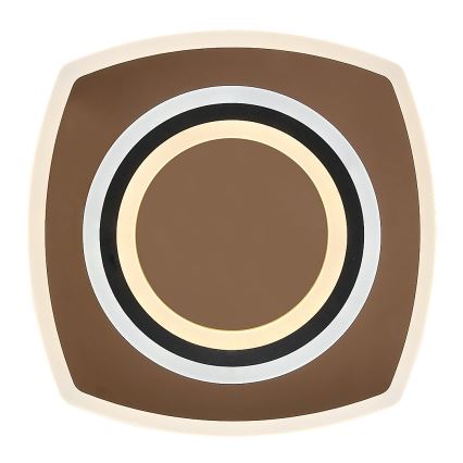 Rabalux - LED aptumšojama griestu lampa LED/60W/230V 3000/4000/6000K matēts hroms/melns + tālvadība 48x48 cm