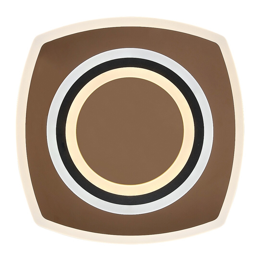 Rabalux - LED aptumšojama griestu lampa LED/60W/230V 3000/4000/6000K matēts hroms/melns + tālvadība 48x48 cm