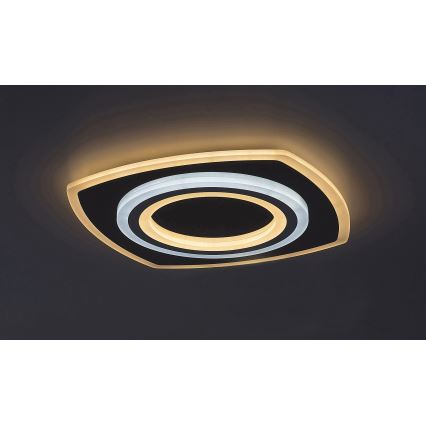 Rabalux - LED regulējama griestu lampa LED/60W/230V 3000/4000/6000K matēta hroma apdare + tālvadības pults 48x48 cm