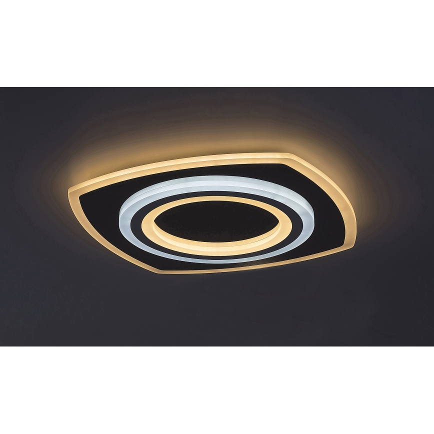 Rabalux - LED regulējama griestu lampa LED/60W/230V 3000/4000/6000K matēta hroma apdare + tālvadības pults 48x48 cm