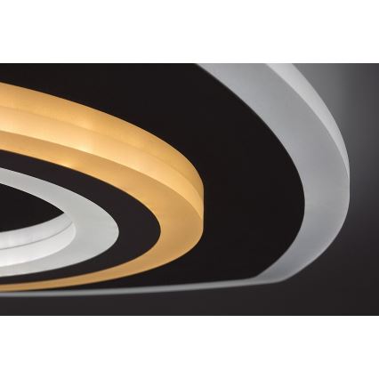 Rabalux - LED regulējama griestu lampa LED/60W/230V 3000/4000/6000K matēta hroma apdare + tālvadības pults 48x48 cm