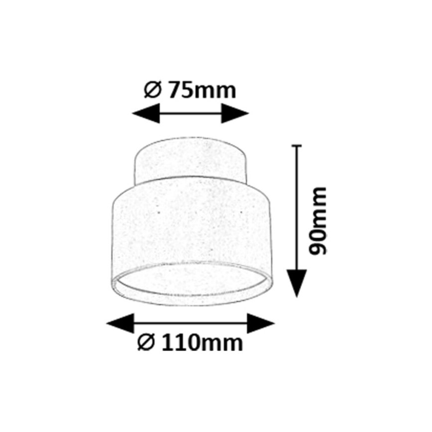 Rabalux - LED Griestu lampa LED/16W/230V 3000K melna