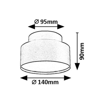 Rabalux - LED Griestu lampa LED/24W/230V 3000K melna