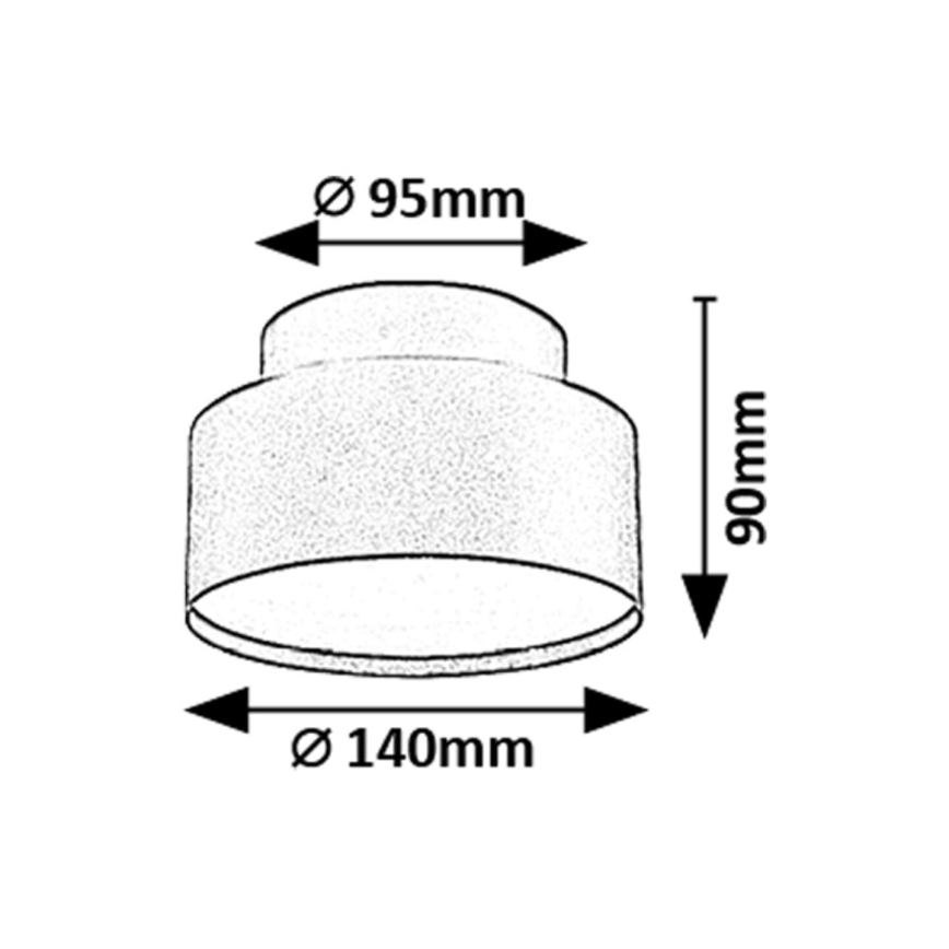 Rabalux - LED Griestu lampa LED/24W/230V 3000K melna