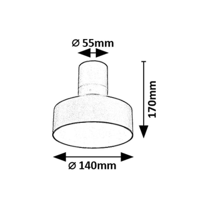 Rabalux - LED Griestu lampa LED/16W/230V 3000K melna