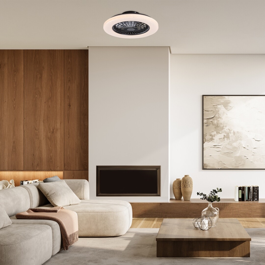 Rabalux - LED Aptumšojama griestu lampa ar ventilatoru LED/48W/230V 3000-6500K + tālvadības pults