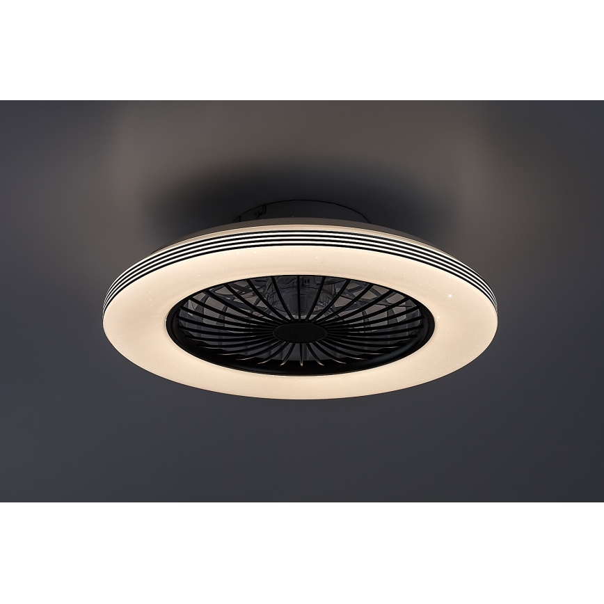 Rabalux - LED Aptumšojama griestu lampa ar ventilatoru LED/48W/230V 3000-6500K + tālvadības pults