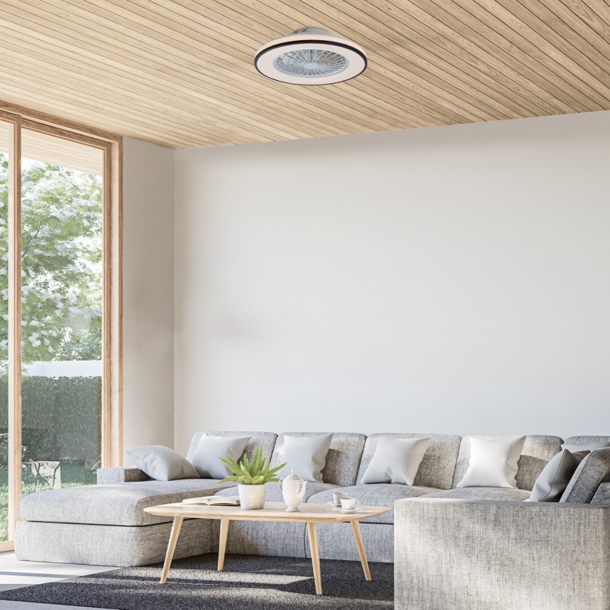 Rabalux - LED Aptumšojama griestu lampa ar ventilatoru LED/48W/230V 3000-6500K + tālvadības pults