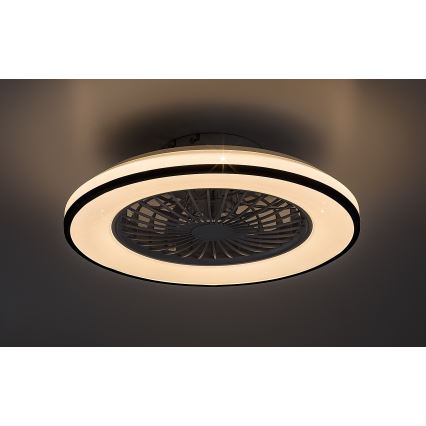 Rabalux - LED Aptumšojama griestu lampa ar ventilatoru LED/48W/230V 3000-6500K + tālvadības pults