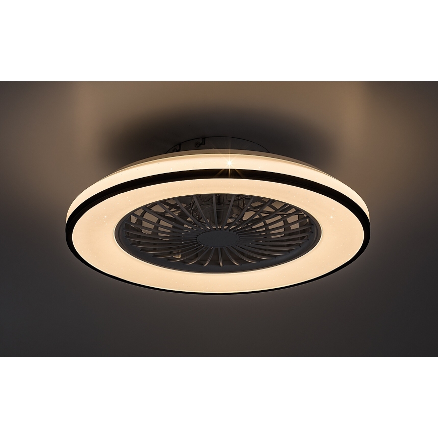 Rabalux - LED Aptumšojama griestu lampa ar ventilatoru LED/48W/230V 3000-6500K + tālvadības pults