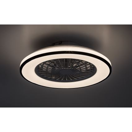 Rabalux - LED Aptumšojama griestu lampa ar ventilatoru LED/48W/230V 3000-6500K + tālvadības pults