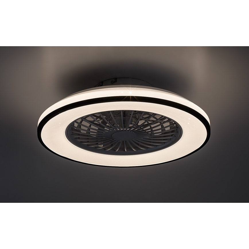 Rabalux - LED Aptumšojama griestu lampa ar ventilatoru LED/48W/230V 3000-6500K + tālvadības pults