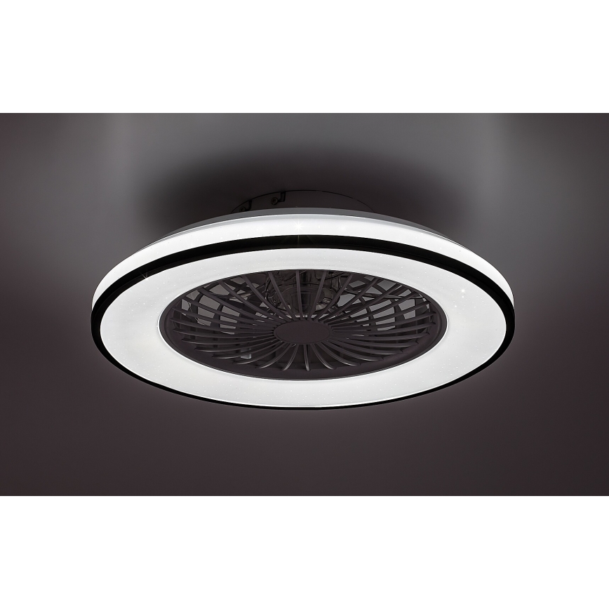 Rabalux - LED Aptumšojama griestu lampa ar ventilatoru LED/48W/230V 3000-6500K + tālvadības pults