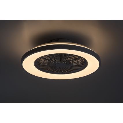 Rabalux - LED Aptumšojama griestu lampa ar ventilatoru LED/48W/230V 3000-6500K + tālvadības pults