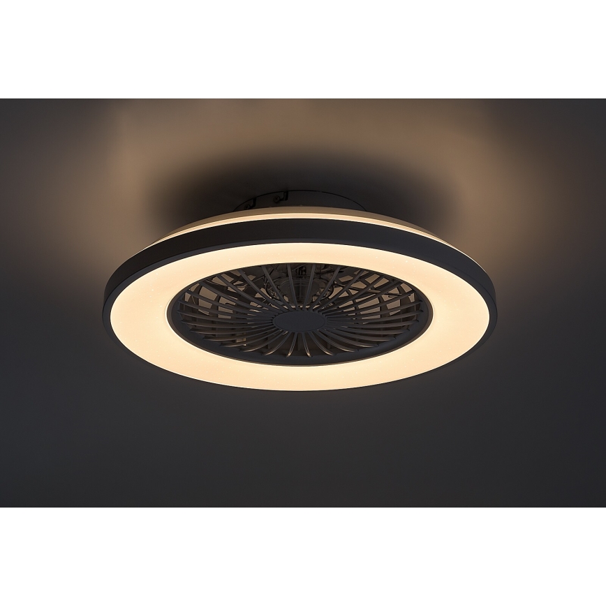 Rabalux - LED Aptumšojama griestu lampa ar ventilatoru LED/48W/230V 3000-6500K + tālvadības pults